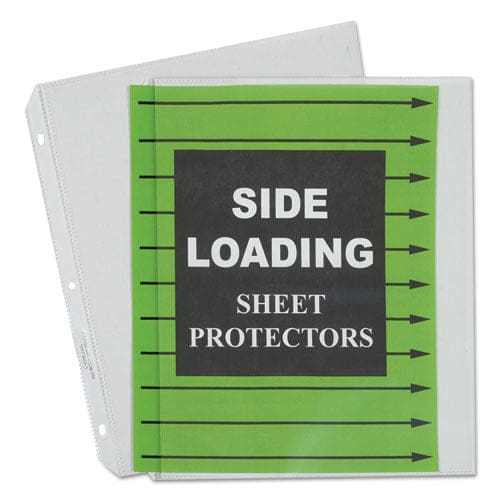 C-Line Side Loading Polypropylene Sheet Protectors Clear 2 11 X 8.5 50/box - School Supplies - C-Line®