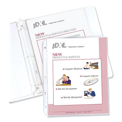 C-Line Standard Weight Polypropylene Sheet Protectors Clear 2 11 X 8.5 50/box - School Supplies - C-Line®