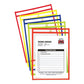 C-Line Stitched Shop Ticket Holders Neon Assorted 5 Colors 75 9 X 12 10/pack - School Supplies - C-Line®