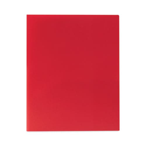 C-Line Two-pocket Heavyweight Poly Portfolio Folder 11 X 8.5 Red 25/box - School Supplies - C-Line®