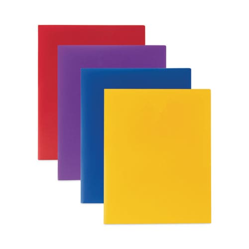 C-Line Two-pocket Heavyweight Poly Portfolio Folder 11 X 8.5 Yellow 25/box - School Supplies - C-Line®