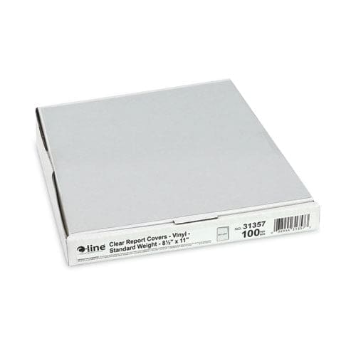 C-Line Vinyl Report Covers Binding Bar 8.5 X 11 Clear/clear 100/box - School Supplies - C-Line®