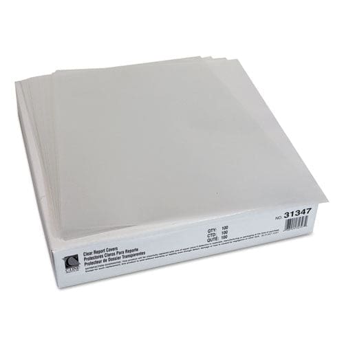 C-Line Vinyl Report Covers Sliding Bar 8.5 X 11 Clear/clear 100/box - School Supplies - C-Line®
