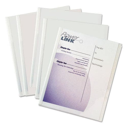 C-Line Vinyl Report Covers With Binding Bars 0.13 Capacity 8.5 X 11 Clear/clear 50/box - School Supplies - C-Line®