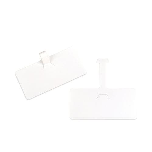 C-Line Wire Rack Shelf Tag Side Load 3.5 X 1.5 White 10/pack - Office - C-Line®