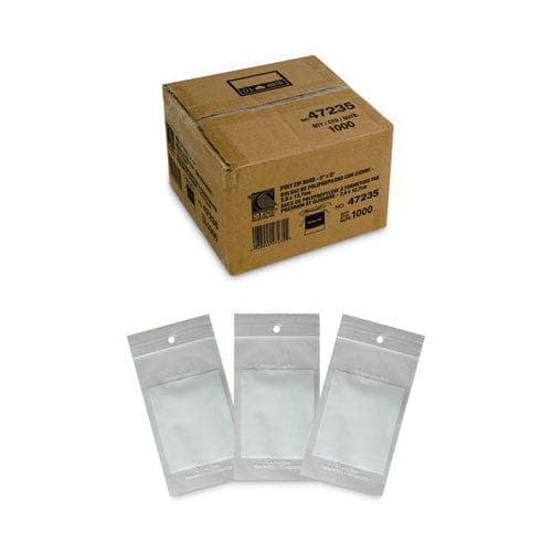 C-Line Write-on Poly Bags 2 Mil 3 X 5 Clear 1,000/carton - Office - C-Line®
