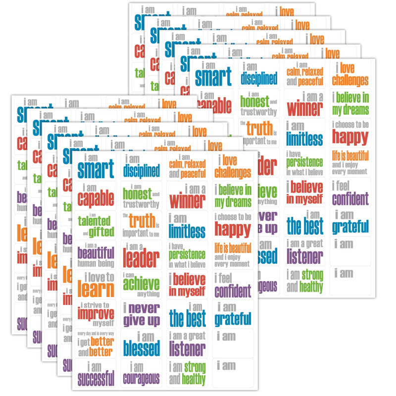 Say It Think It Live It Stickers 320/Pack