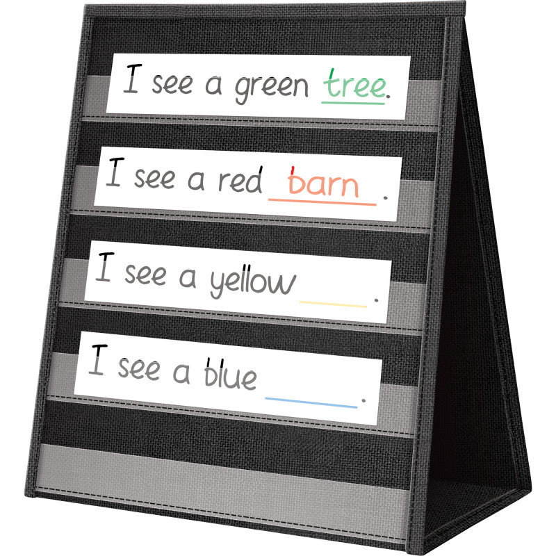 Black Desktop Pocket Chart (Pack of 3)