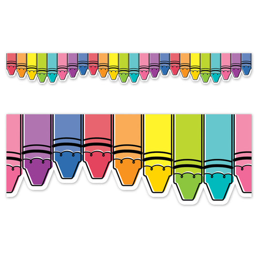 Doodle Crayons Cd Ez Border (Pack of 8)