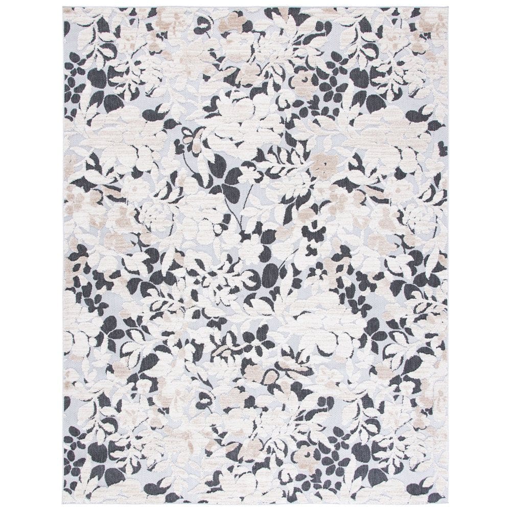 Cabana Collection Rug - Ivory and Charcoal 8’ x 10’ - Outdoor Rugs - Cabana