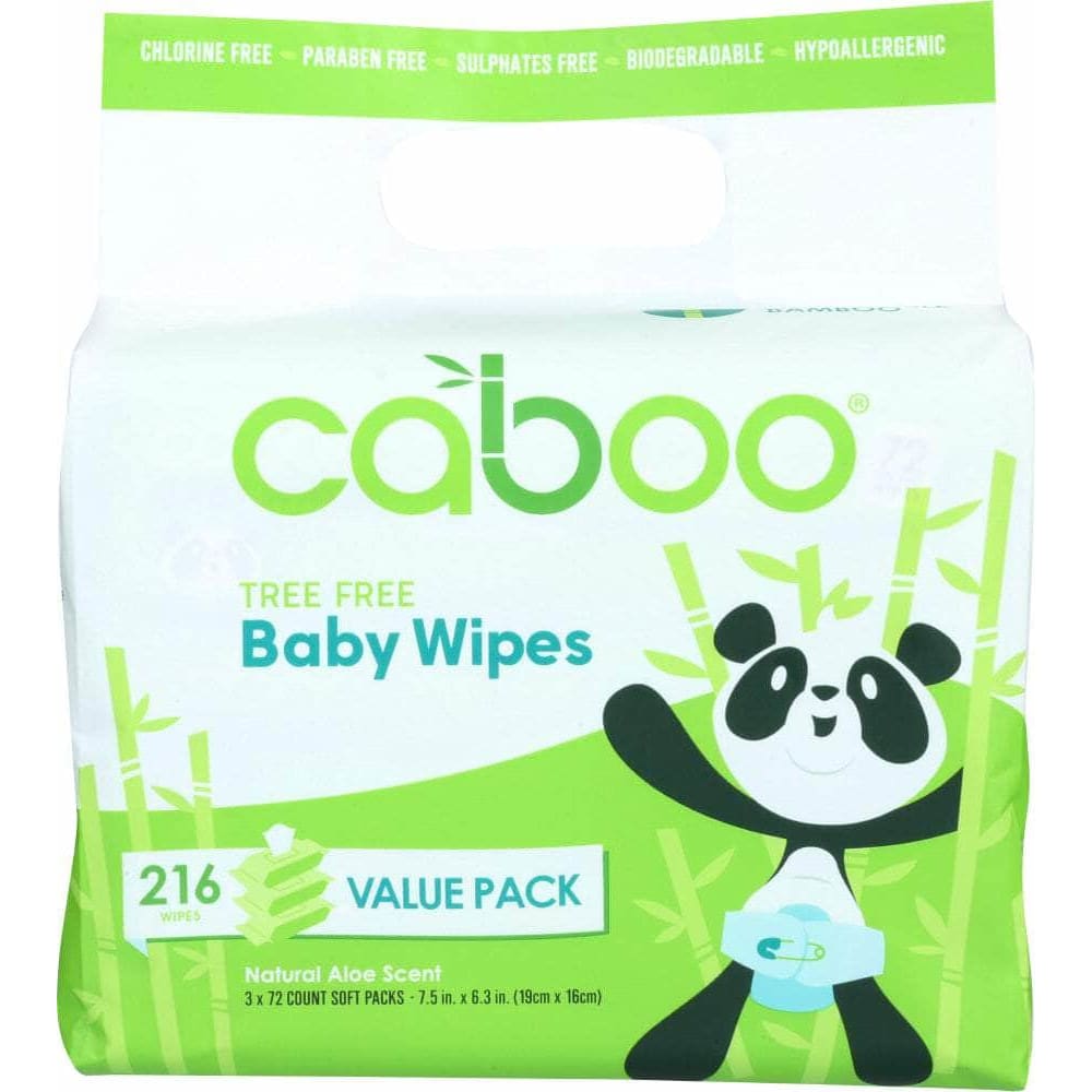 Caboo Caboo Wipe Baby Bundle, 216 packs
