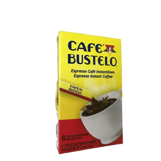 Café Bustelo Instant Espresso Coffee - 6 Count Individual Packs - ShelHealth.Com