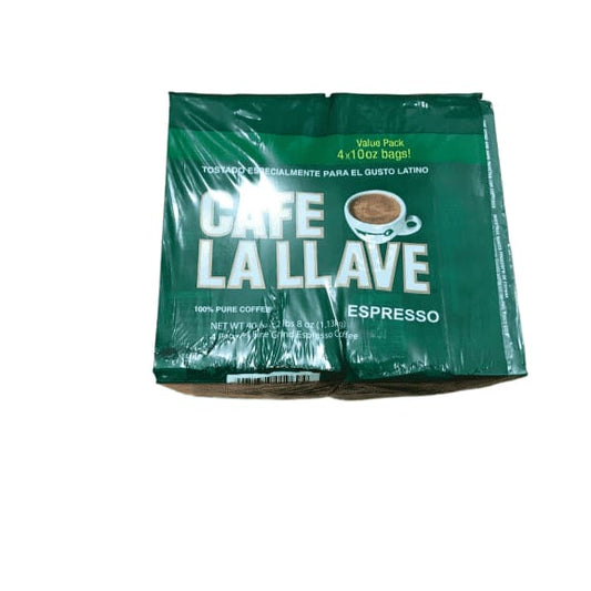 Cafe La Llave Espresso, 4-10 Ounce Bricks - ShelHealth.Com