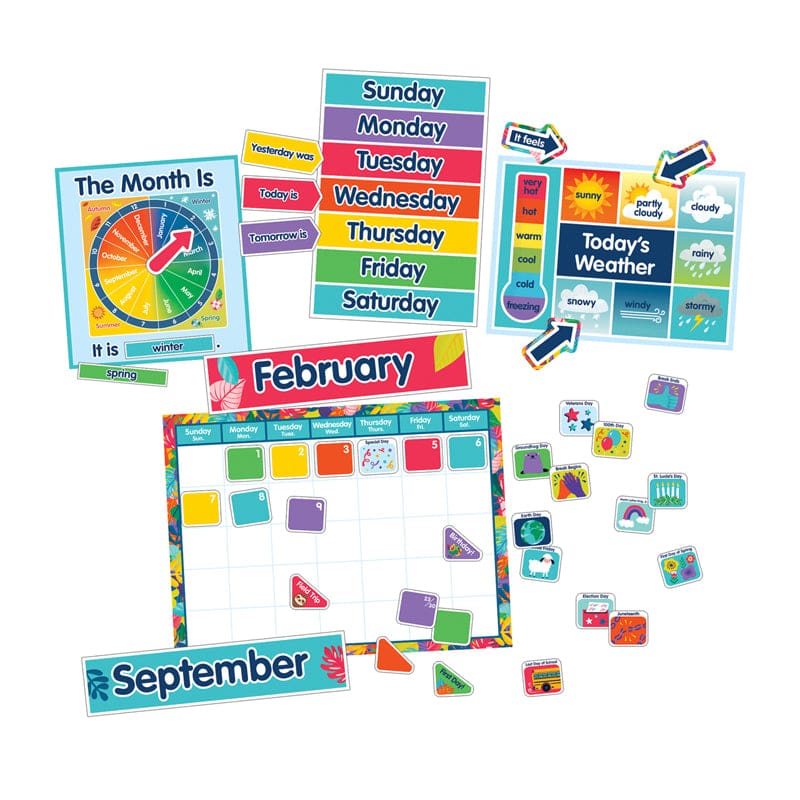 Calendar Bulletin Board Set One World (Pack of 3) - Calendars - Carson Dellosa Education