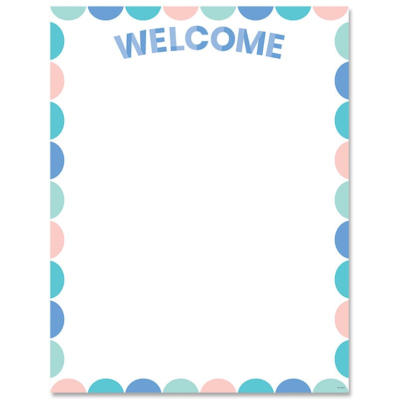 Calm & Cool Welcome Chart (Pack of 12) - Classroom Theme - Creative Teaching Press