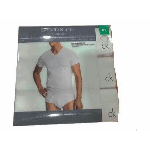 Calvin Klein Men's Stretch V-Neck Shirts, 3-Pack-ShelHealth.Com