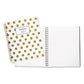 Cambridge Gold Dots Hardcover Notebook 1 Subject Wide/legal Rule White/gold Cover 11 X 8.88 80 Sheets - Office - Cambridge®