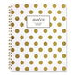 Cambridge Gold Dots Hardcover Notebook 1 Subject Wide/legal Rule White/gold Cover 9.5 X 7 80 Sheets - Office - Cambridge®