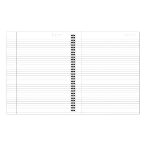 Cambridge Wirebound Business Notebook 1 Subject Wide/legal Rule Black Linen Cover 9.5 X 6.63 80 Sheets - Office - Cambridge®