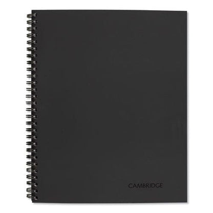 Cambridge Wirebound Guided Meeting Notes Notebook 1 Subject Meeting-minutes/notes Format Dark Gray Cover 11 X 8.25 80 Sheets - Office -