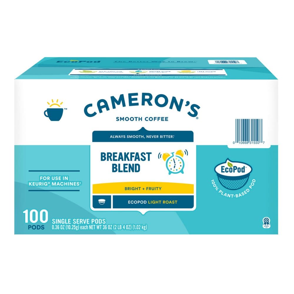 Cameron’s Coffee Single-Serve Cups Breakfast Blend (100 ct.) - Coffee Tea & Cocoa - Cameron’s Coffee
