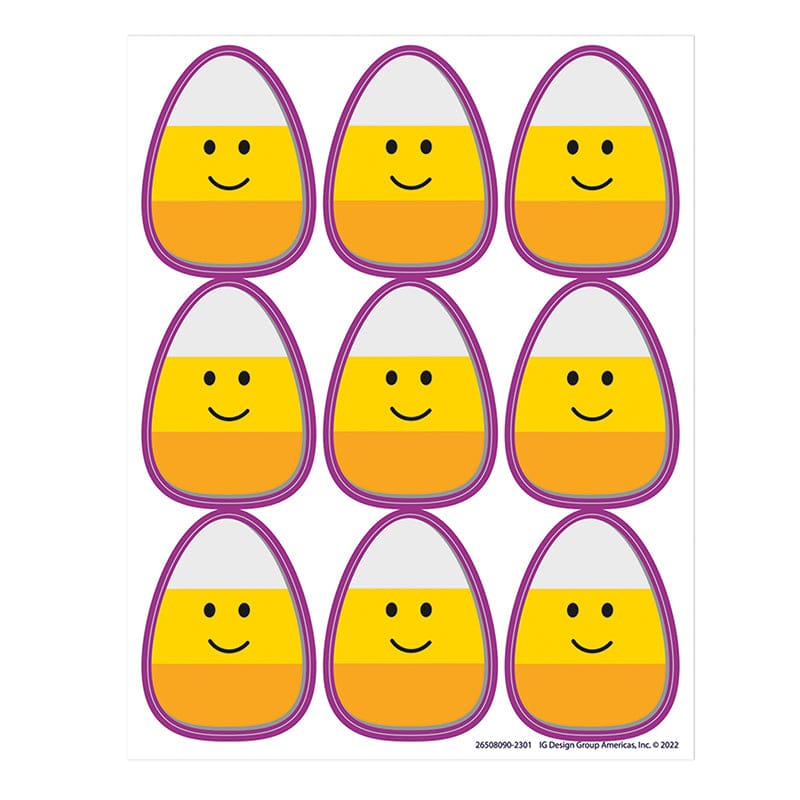 Candy Corn Stickers Giant (Pack of 12) - Stickers - Eureka