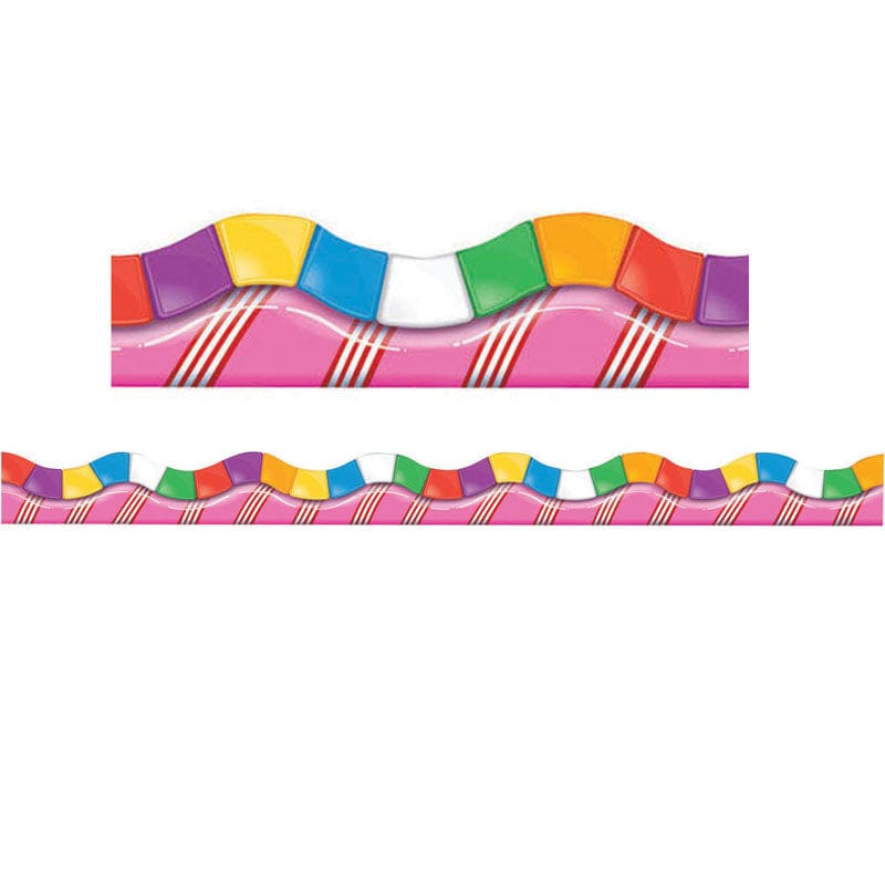 Candy Land Dimensional Look Extra Wide Die Cut Deco Trim (Pack of 10) - Border/Trimmer - Eureka