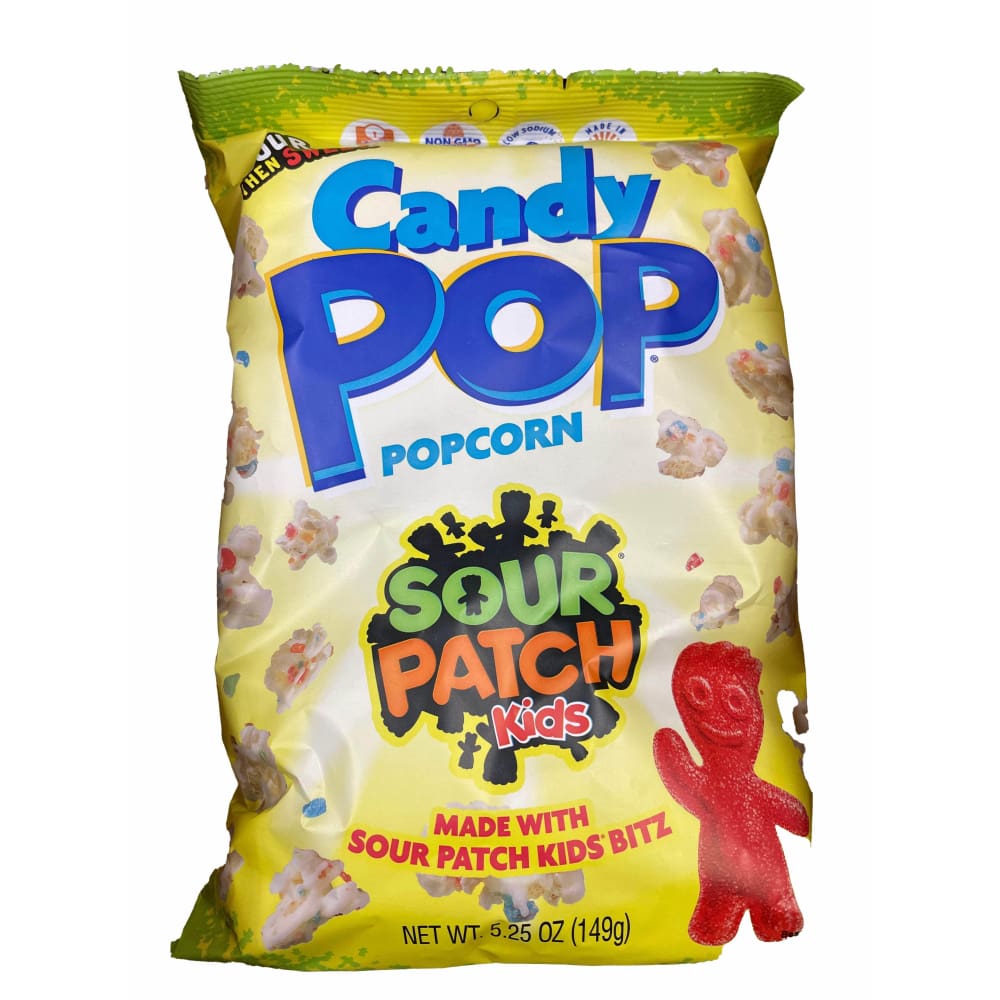 Candy Pop Candy Pop Popcorn Sour Patch Kids, Snack Pop, 5.25oz.