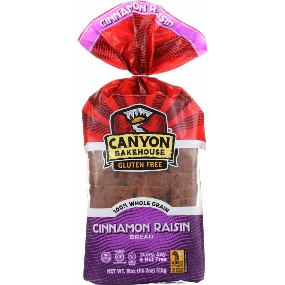 Canyon Bakehouse Canyon Bakehouse Cinnamon Raisin Bread Gluten Free, 18 oz