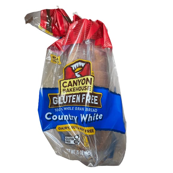 Canyon Bakehouse Canyon Bakehouse Country White Gluten Free Bread, 100% Whole Grain Sandwich Bread, Fresh, 15 oz Loaf