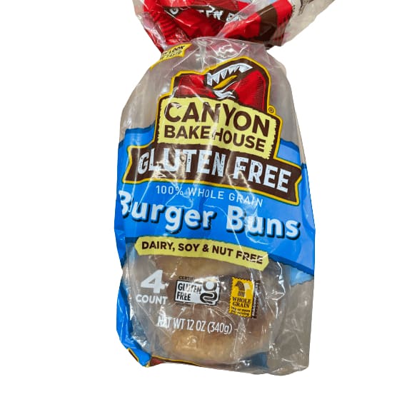 Canyon Bakehouse Canyon Bakehouse® 100% Whole Grain Burger Buns 12 oz. Bag
