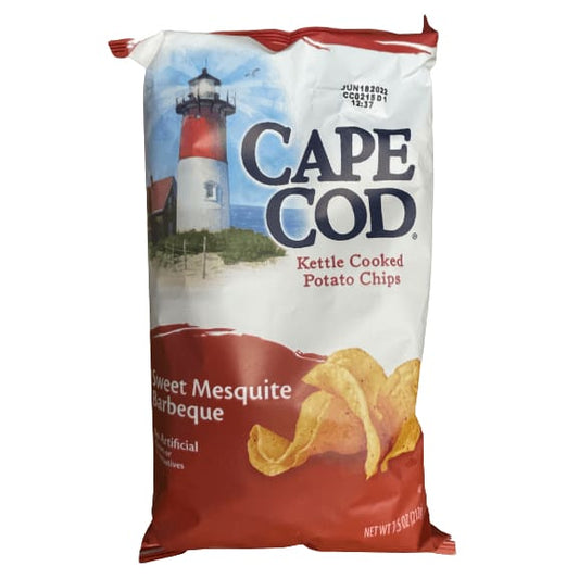Cape Cod Cape Cod Potato Chips, Sweet Mesquite Barbeque Kettle Cooked Chips, 7.5 oz