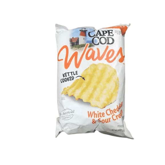 Cape Cod Waves White Cheddar & Sour Cream Potato Chips, 14 oz. - ShelHealth.Com