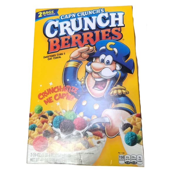 Cap'n Crunch Crunch Berries Breakfast Cereal, 40 oz. - ShelHealth.Com