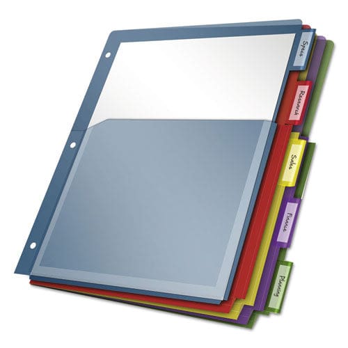 Cardinal Expanding Pocket Index Dividers 5-tab 11 X 8.5 Assorted 1 Set - School Supplies - Cardinal®