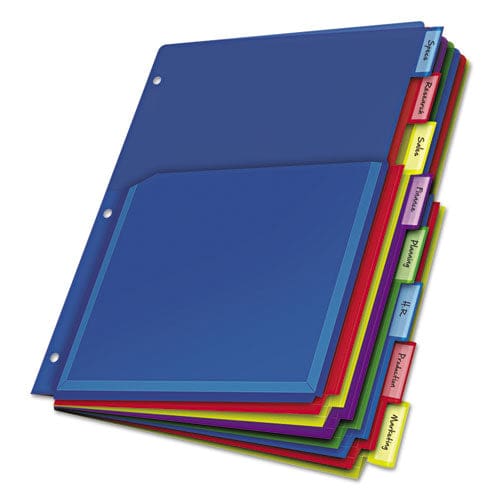 Cardinal Expanding Pocket Index Dividers 8-tab 11 X 8.5 Assorted 1 Set - School Supplies - Cardinal®