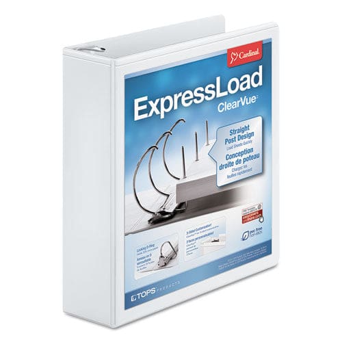Cardinal Expressload Clearvue Locking D-ring Binder 3 Rings 2 Capacity 11 X 8.5 White - School Supplies - Cardinal®