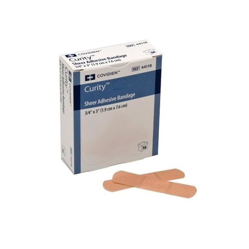 Cardinal Health Adhesive Bandage 3/4 X 3 Sheer Box of 50 (Pack of 6) - Wound Care >> Basic Wound Care >> Bandage - Cardinal Health