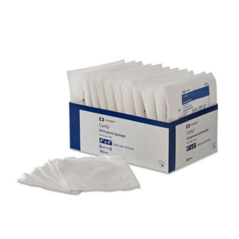 Cardinal Health Curity Non-Woven Sponge 4X4 6Ply 2’S TR25 (Pack of 2) - Wound Care >> Basic Wound Care >> Gauze and Sponges - Cardinal