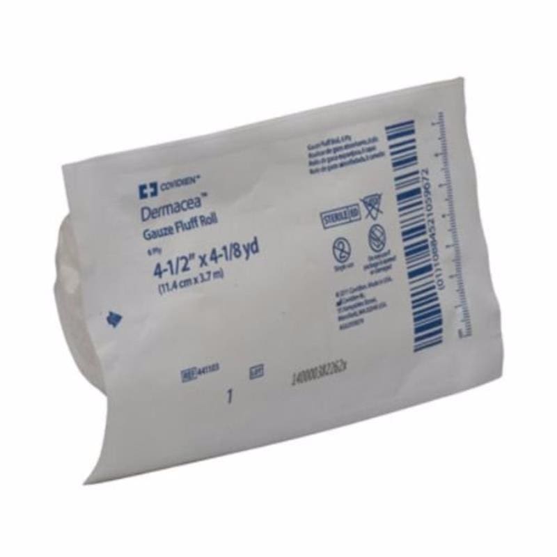Cardinal Health Dermacea Fluff Roll 4.5 X 4Yds Str Case of 60 - Wound Care >> Basic Wound Care >> Gauze and Sponges - Cardinal Health