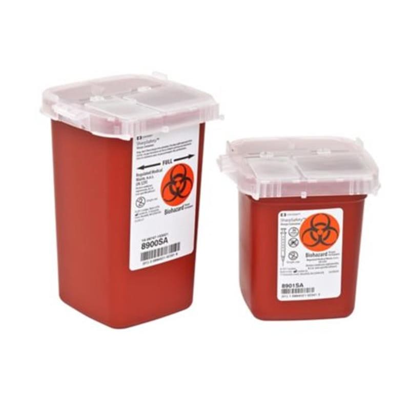 Cardinal Health Sharps Container 1 Pint Red C100 - Nursing Supplies >> Sharps Collectors - Cardinal Health