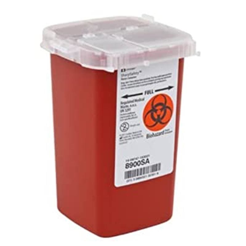 Cardinal Health Sharps Container 1 Qt. (Pack of 5) - Nursing Supplies >> Sharps Collectors - Cardinal Health