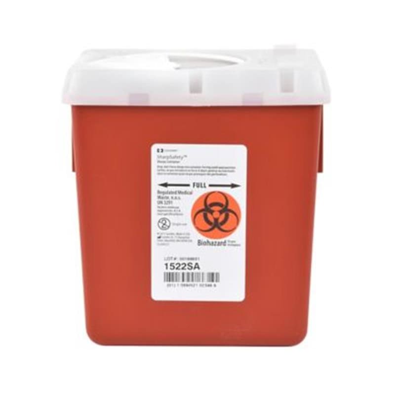 Cardinal Health Sharps Container 2.2 Qt (Pack of 4) - Nursing Supplies >> Sharps Collectors - Cardinal Health