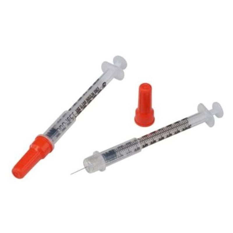 Cardinal Health Syringe Insulin Safety 1Cc 29 X 1/2 Box of 100 - Needles and Syringes >> Insulin Syringes - Cardinal Health