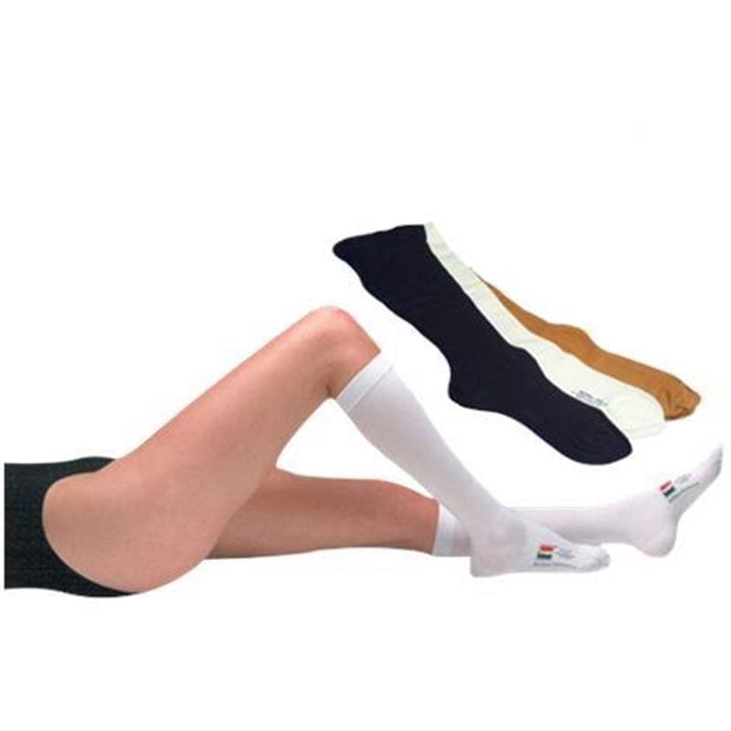 Cardinal Health Ted Hose Knee Medium Reg. Whit Pair - Apparel >> Stockings and Socks - Cardinal Health