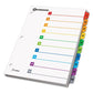 Cardinal Onestep 100% Recycled Printable Table Of Contents Dividers 10-tab 1 To 10 11 X 8.5 White 1 Set - Office - Cardinal®