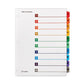 Cardinal Onestep Printable Table Of Contents And Dividers 10-tab 1 To 10 11 X 8.5 White Assorted Tabs 6 Sets - Office - Cardinal®