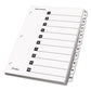 Cardinal Onestep Printable Table Of Contents And Dividers 10-tab 1 To 10 11 X 8.5 White White Tabs 1 Set - Office - Cardinal®