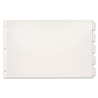 Cardinal Paper Insertable Dividers 5-tab 11 X 17 White Clear Tabs 1 Set - School Supplies - Cardinal®