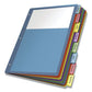 Cardinal Poly 1-pocket Index Dividers 8-tab 11 X 8.5 Assorted 4 Sets - School Supplies - Cardinal®